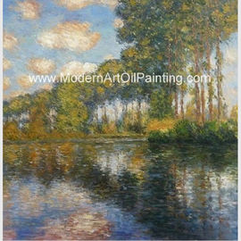 نقاشی‌های رودخانه فرانمد کلود مونه، بوم نقاشی منظره طبیعت