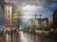 چاقوی پالت نقاشی رنگ روغن پاریس خیابان پاریس ضخیم روغن 50 سانتی متر 60 سانتی متر برای کافه ها