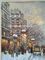 نقاشی رنگ روغن قاب شده پاریس، نقاشی های منظره امپرسیونیستی با رنگ روغن ضخیم روی بوم