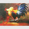 چاقو پالت تزئینی نقاشی حیوانات نقاشی با دست نقاشی روی بوم خروس