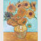 بازتولید رنگ روغن ون گوگ نقاشی شده با دست، نقاشی های روغنی طبیعت بی جان از آفتابگردان ونسان