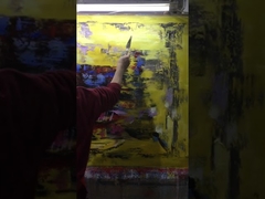 نقاشی انتزاعی رنگارنگ روی بوم برای دکوراسیون منزل