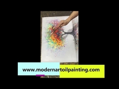 نقاشی انتزاعی دیوار بوم نقاشی رنگ روغن بدون قاب برای اتاق نشیمن