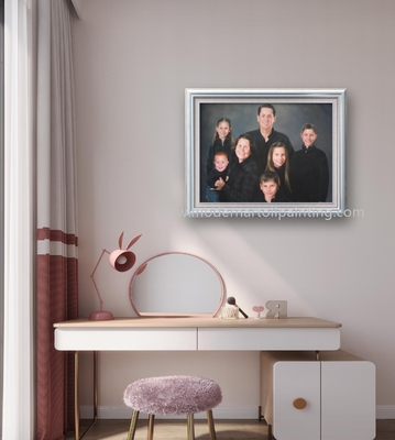 نقاشی رنگ روغن پرتره سفارشی دست ساز از عکس بهترین هدیه شخصی شده هنر دیواری پرتره خانوادگی برای دکوراسیون منزل