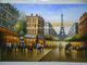 100% چاقو پالت نقاشی رنگ روغن پاریس دست ساز برج ایفل مناظر پاریس روی بوم