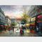 چاقوی پالت نقاشی رنگ روغن پاریس خیابان پاریس ضخیم روغن 50 سانتی متر 60 سانتی متر برای کافه ها