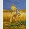 بازتولید نقاشی های روغنی استاد / نقاشی مزرعه ون گوگ روی بوم