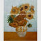امپرسیونیسم ون گوگ بازتولید نقاشی آفتابگردان شاهکار نقاشی شده با دست روی پارچه کتانی