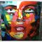 نقاشی سفارشی پرتره رنگ روغن نقاشی چهره افراد با پالت نایف