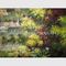 نقاشی دست ساز بوم مدیترانه ای با رنگ روغن کتانی مناظر باغ نقاشی رنگ روغن