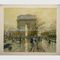 50x60cm Arc De Triomphe نقاشی رنگ و روغن بوم نقاشی خیابان قدیمی پاریس