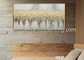 نقاشی انتزاعی روی دیوار بوم نقاشی با فویل طلا با دست نقاشی شده برای دکوراسیون داخلی